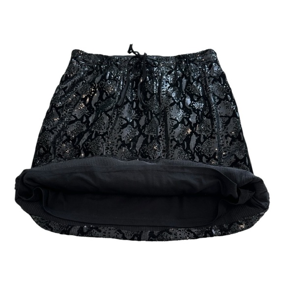 Joe Fresh Sequins Snakeskin Pattern A-Line Midi Skirt - Size Small - Picture 4 of 9